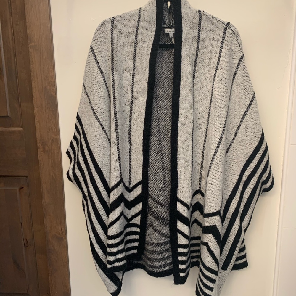 Black & White Poncho